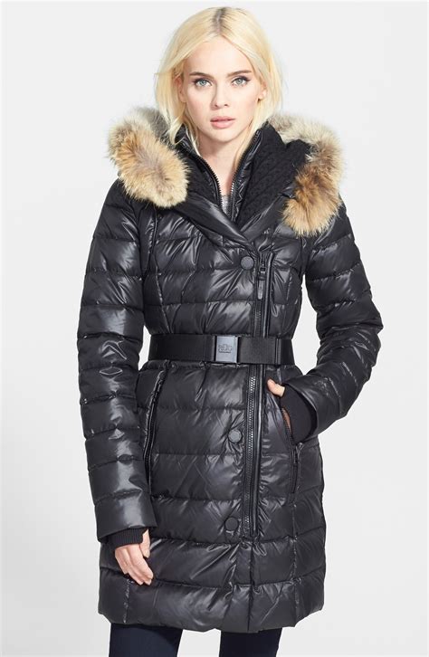 Puffer Jacket With Belt